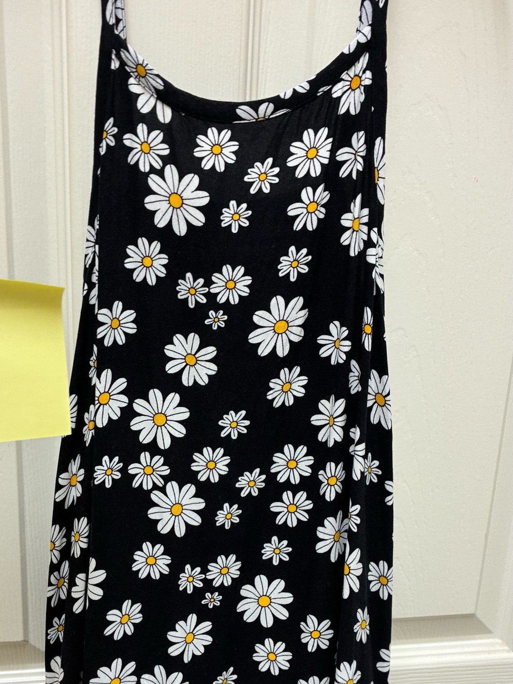 jumping beans Black Daisy Print Sundress with Yellow Centers